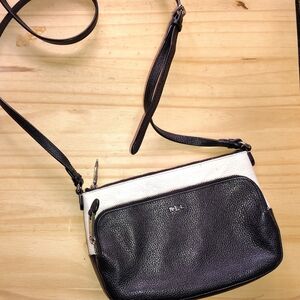 Lauren Black and White Crossbody Bag